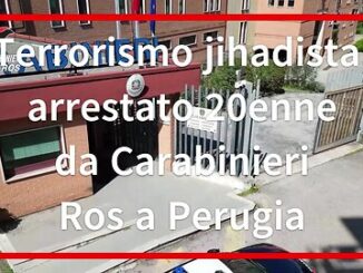 Terrorismo jihadista arrestato 20enne da Carabieri Ros a Perugia
