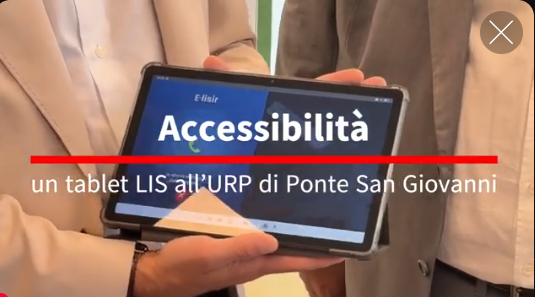 Tablet per sordi all’URP di Ponte San Giovanni