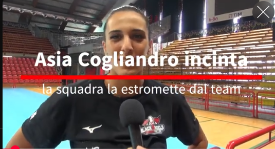 Asia Cogliandro incinta, la squadra la estromette dal team