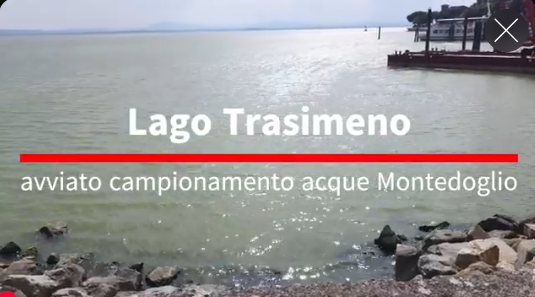 Partiti i test sulle acque del Trasimeno provenienti da Montedoglio