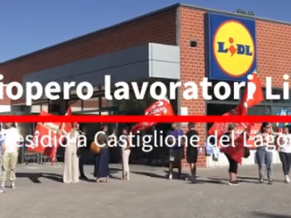 Alta adesione allo sciopero dei lavoratori Lidl in Umbria