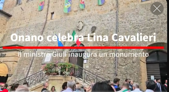 Onano celebra Lina Cavalieri