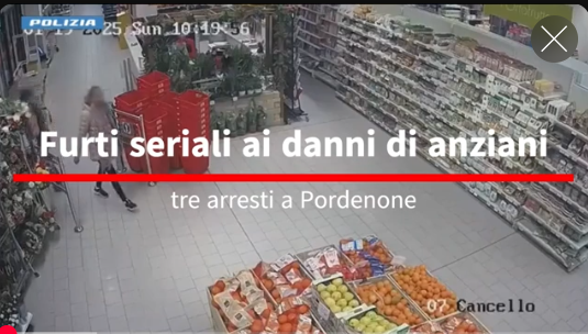 Tre bulgari arrestati per furti seriali a danno di anziani