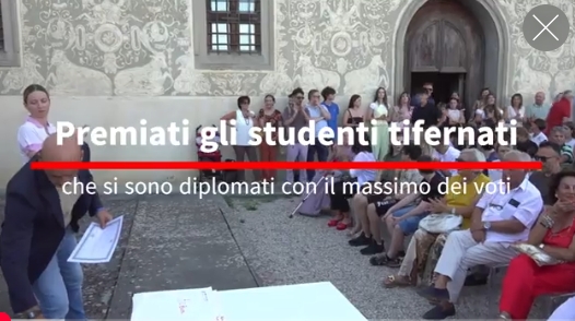 Città di Castello premia 123 studenti diplomati con il massimo voto