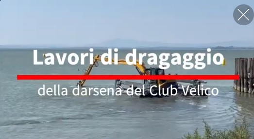 Passignano sul Trasimeno, avviati i lavori di “dragaggio” della darsena