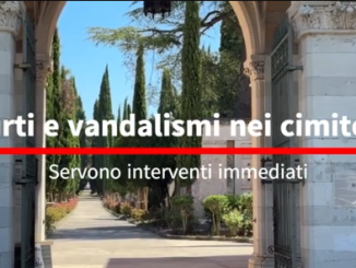 Furti e vandalismi nei cimiteri di Perugia, cresce l’allarme