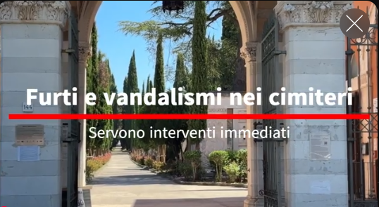 Furti e vandalismi nei cimiteri di Perugia, cresce l’allarme