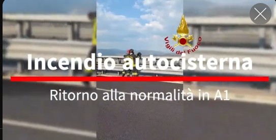Autostrada A1 chiusa a nord di Roma, traffico bloccato e code
