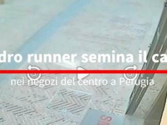 Ladro runner semina il caos nei negozi del centro