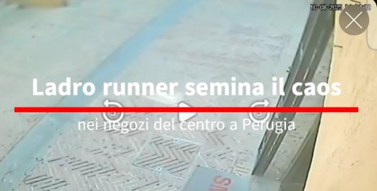 Ladro runner semina il caos nei negozi del centro