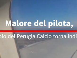 Malore del comandante, il volo del Perugia torna indietro