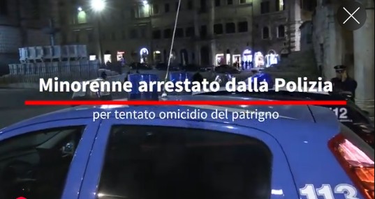Minorenne arrestato dalla Polizia per tentato omicidio del patrigno