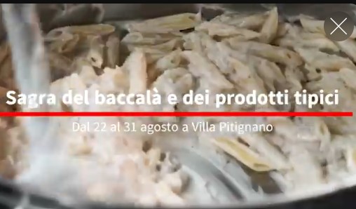 Villa Pitignano celebra baccalà e cultura pop dal 22 al 31