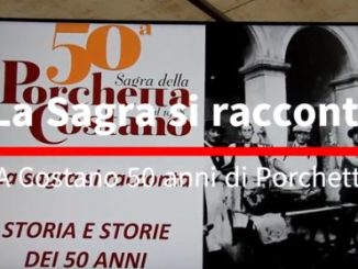 Inaugurata la sagra della Porchetta di Costano 2025, dieci giorni di gastronomia e musica fino al 31 agosto