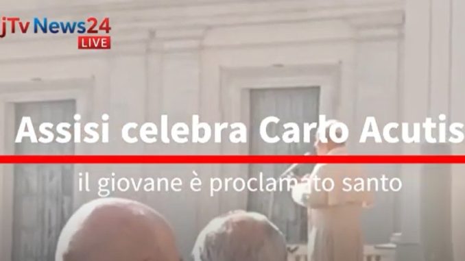 Assisi celebra Carlo Acutis, il giovane è proclamato santo
