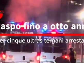 Daspo fino a otto anni per cinque ultras ternani arrestati