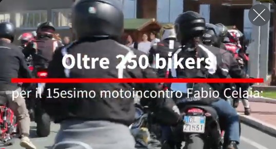Motoincontro Fabio Celaia: oltre 250 bikers in sfilata