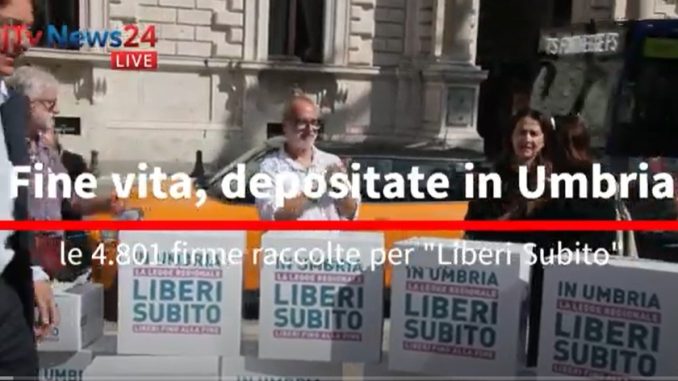 Umbria per il diritto di scegliere: 4.801 firme consegnate