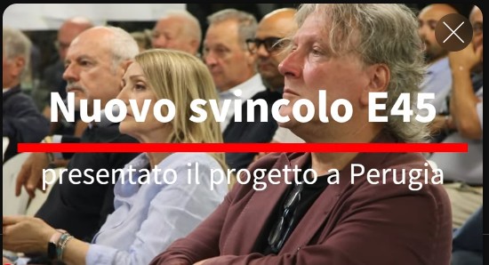Presentazione progetto ampliamento svincolo E45 a Perugia