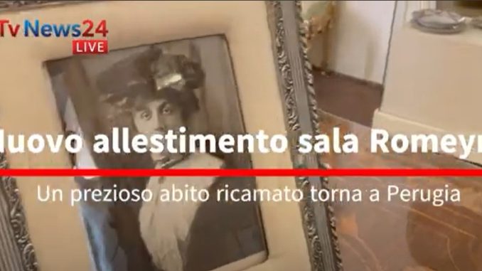 Palazzo Sorbello presenta rarissimo abito ricamato storico