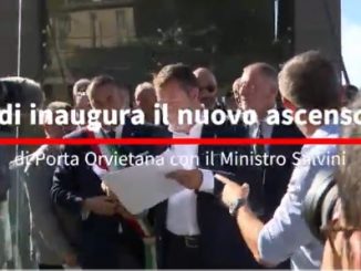Todi inaugura ascensore meccanizzato alla presenza del Ministro Salvini