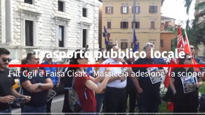 Sciopero Tpl in Umbria, adesione all’80% secondo i sindacati