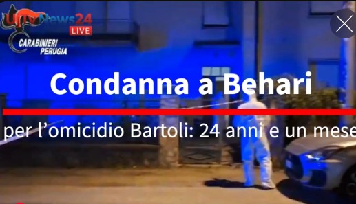 Condanna a Behari per l’omicidio Bartoli: 24 anni e un mese