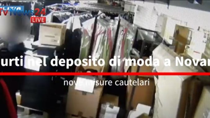 Furti nel deposito di moda a Novara, nove misure cautelari