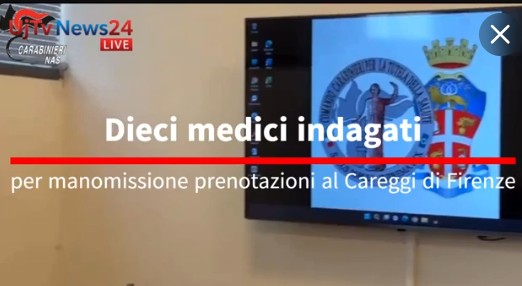 Dieci medici indagati per manomissione agende al Careggi di Firenze