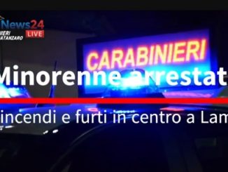 Minorenne arrestato per incendi e furti in centro a Lamezia