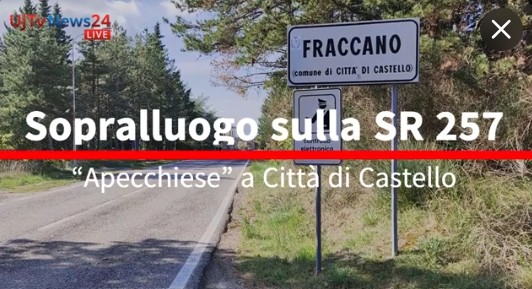 Sicurezza stradale: sopralluogo sulla Sr 257 “Apecchiese”