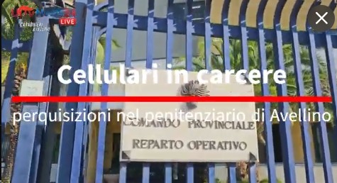Carabinieri perquisiscono celle ad Avellino, indagini su telefoni