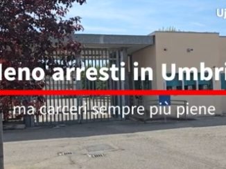 Umbria, meno arresti ma carceri sovraffollate per trasferimenti