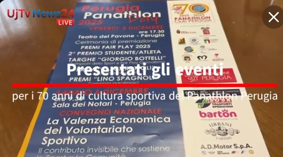Panathlon Perugia celebra 70 anni di sport e valori