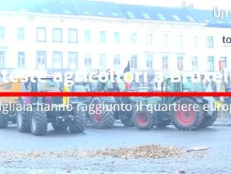 Agricoltura in piazza contro il riarmo UE