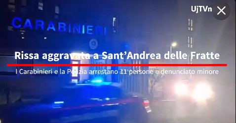 Rissa violenta a San Sisto: undici arresti e un ferito grave