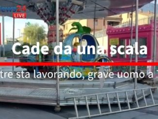 Terni, 68enne ferito cadendo da scala durante il montaggio delle giostrine