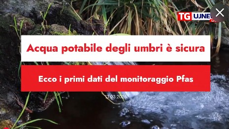 Acqua potabile degli umbri è sicura, ecco i primi dati del monitoraggio Pfas