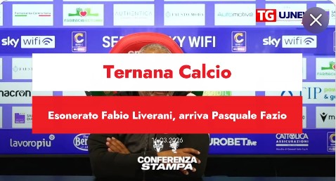 Ternana esonera Liverani: la squadra affidata a Pasquale Fazio subito